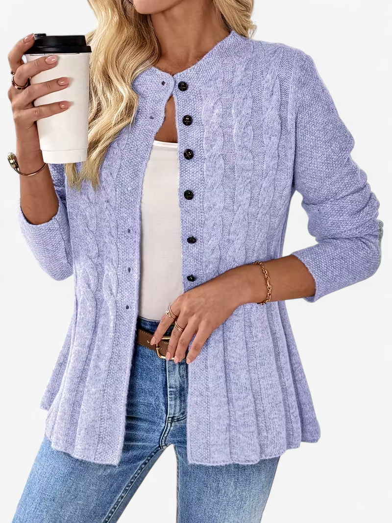 Twisted Detail Knit Cardigan