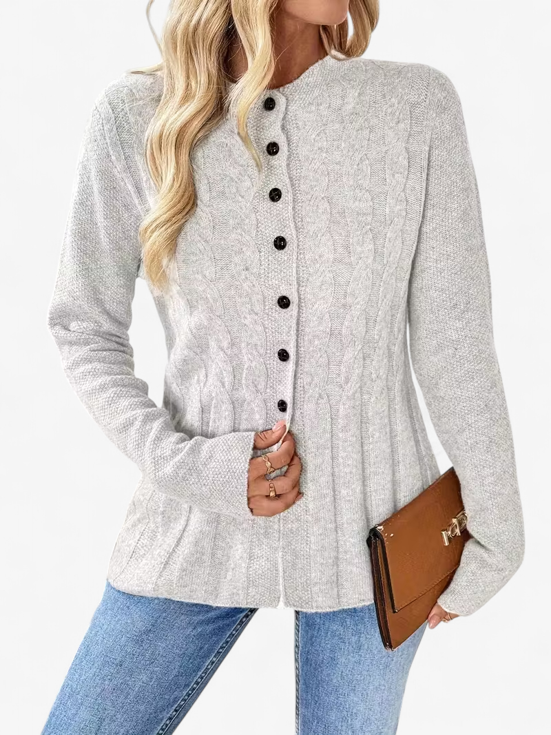 Twisted Detail Knit Cardigan