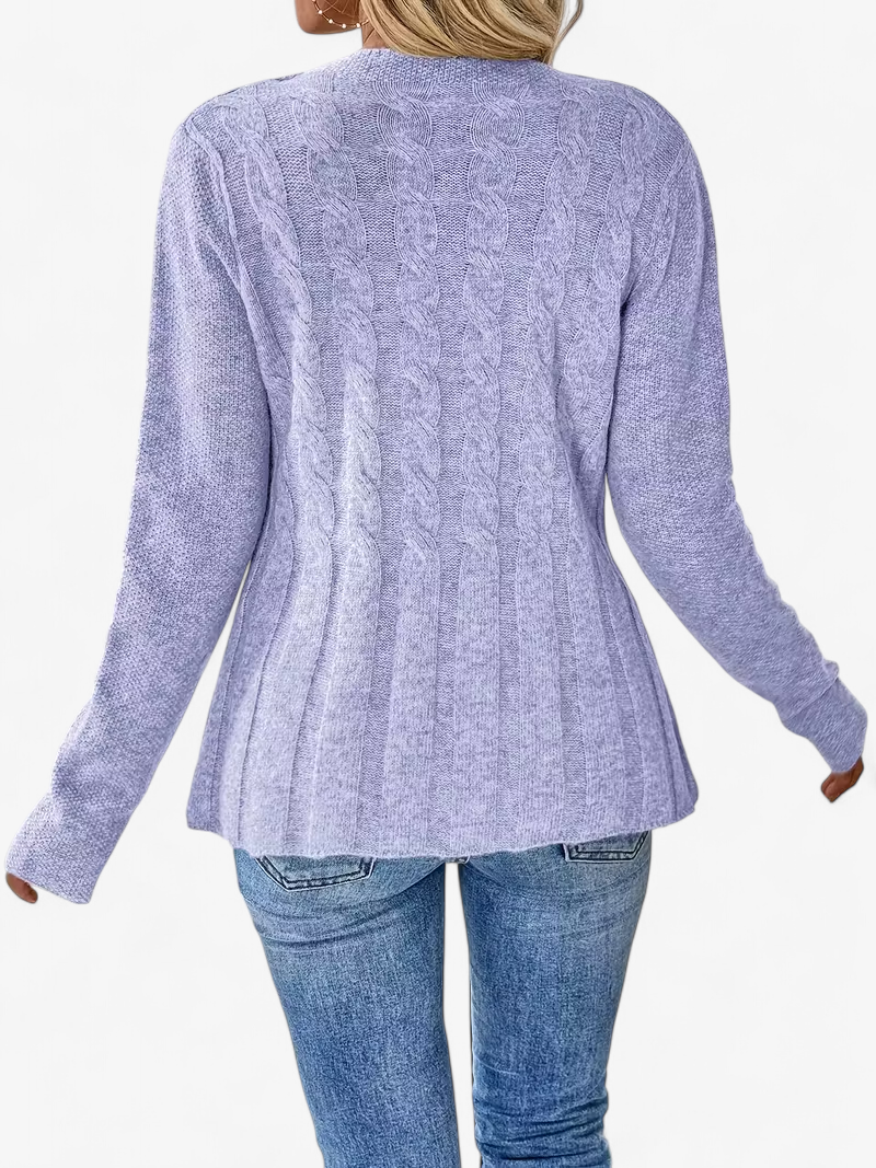 Twisted Detail Knit Cardigan