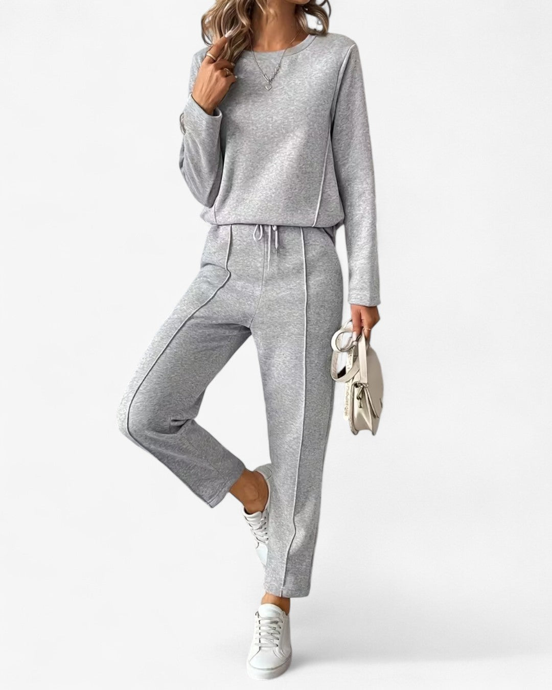 Drawstring Two-Piece Lounge Set