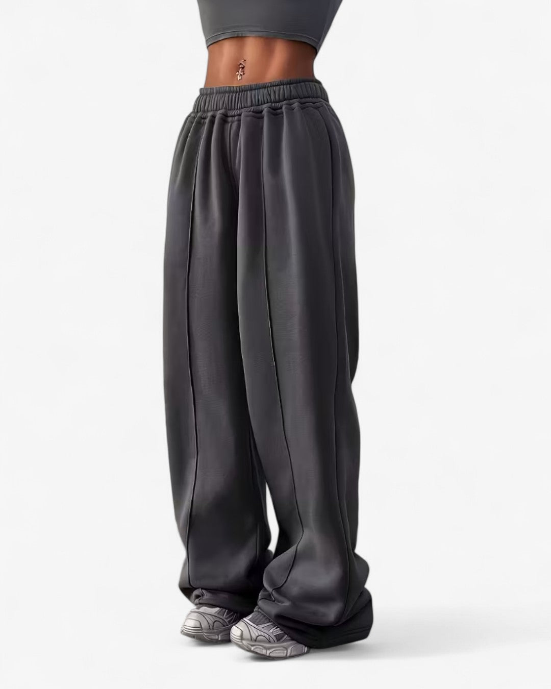 Elegant Wide-Leg Trousers with Pockets