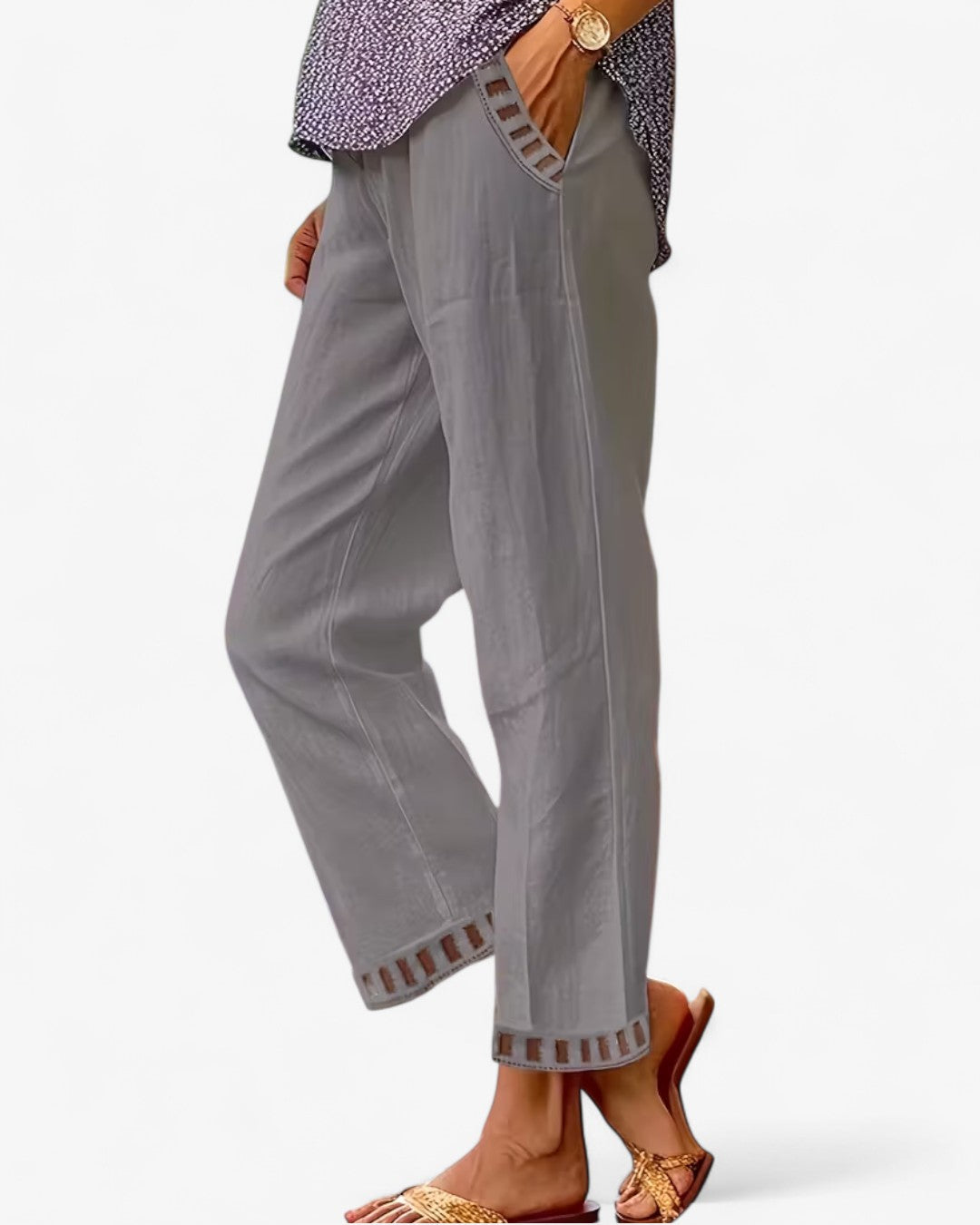 Elegant Drawstring Ankle Pants