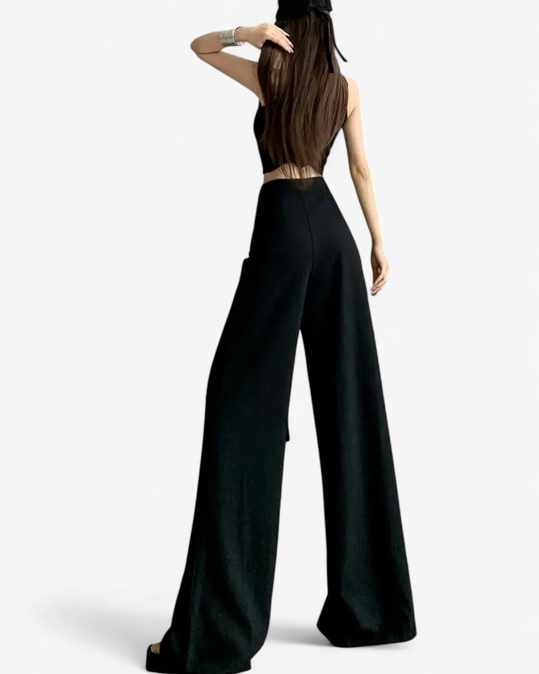 Elegant Asymmetrical Wide-Leg Pants