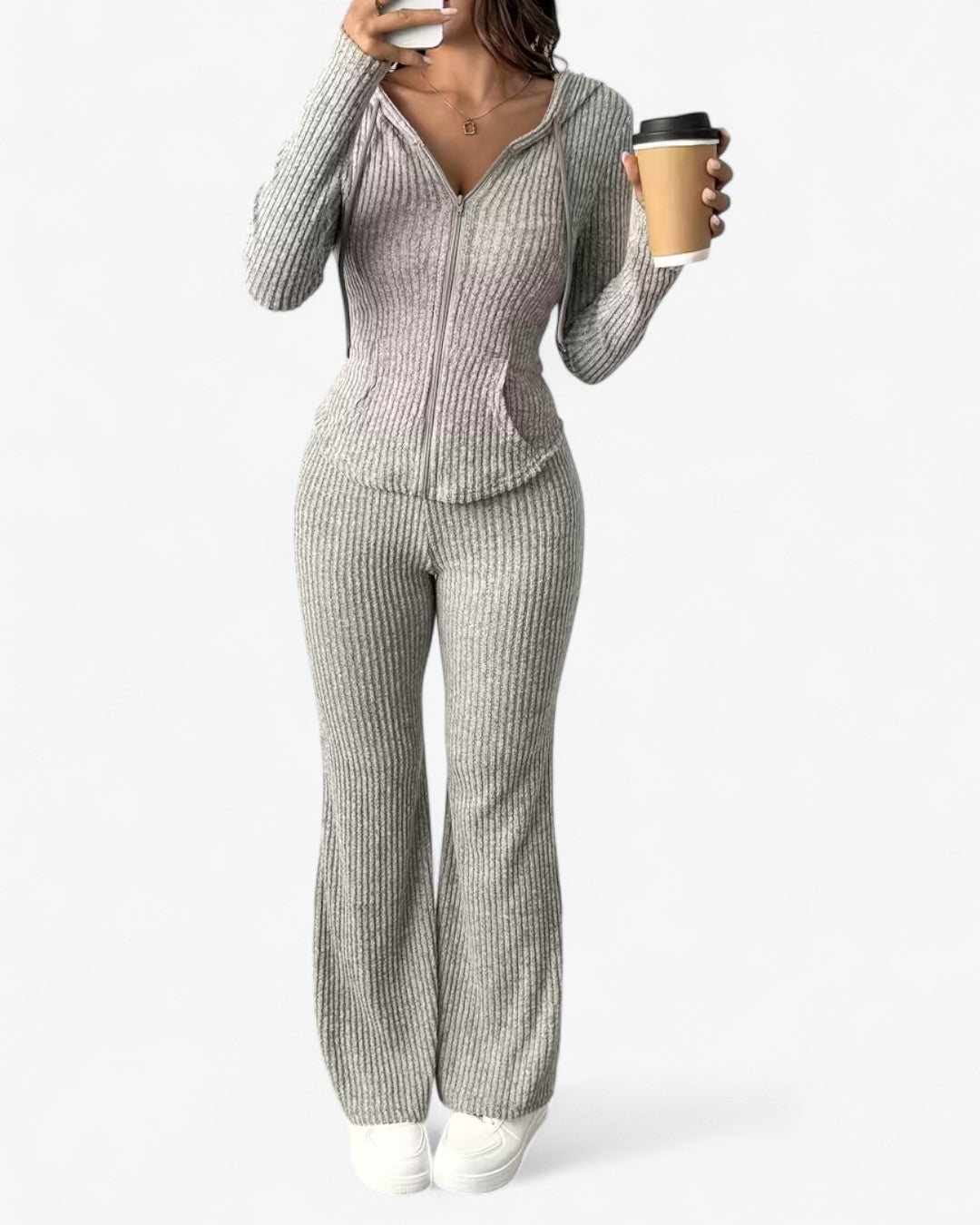 Hooded Zip Lounge Set