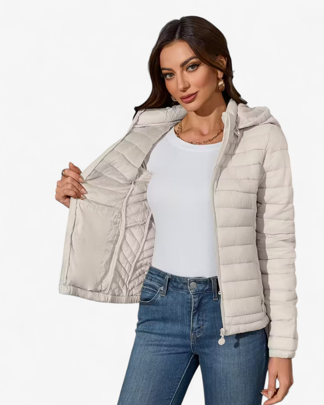 Lightweight Hooded Jacket with Pockets