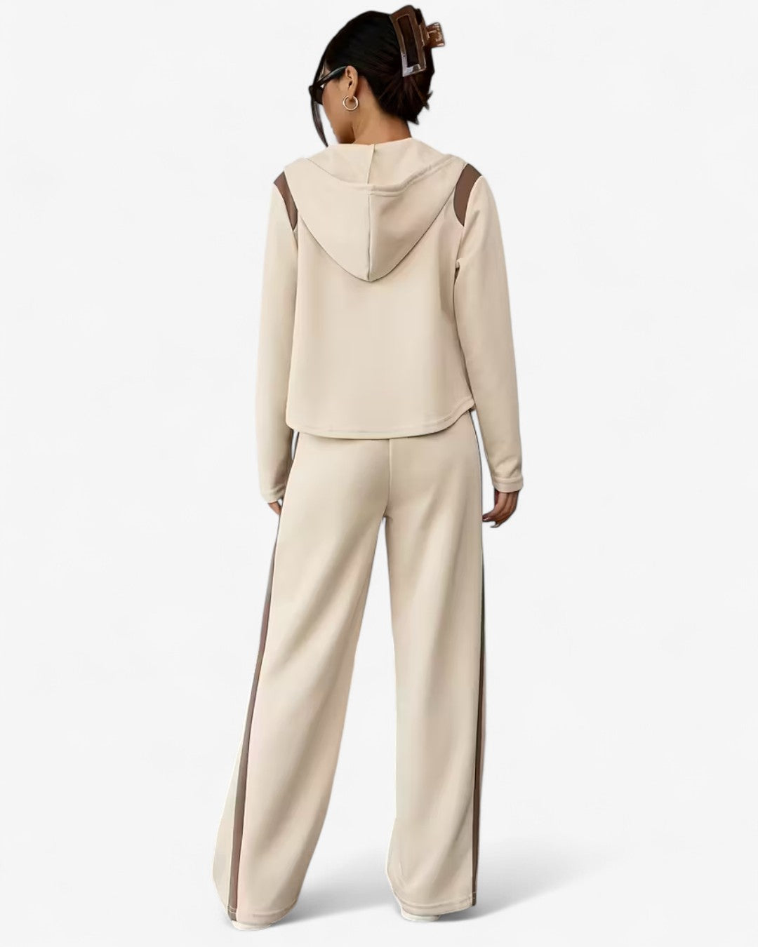 Color-Block Zip Lounge Set