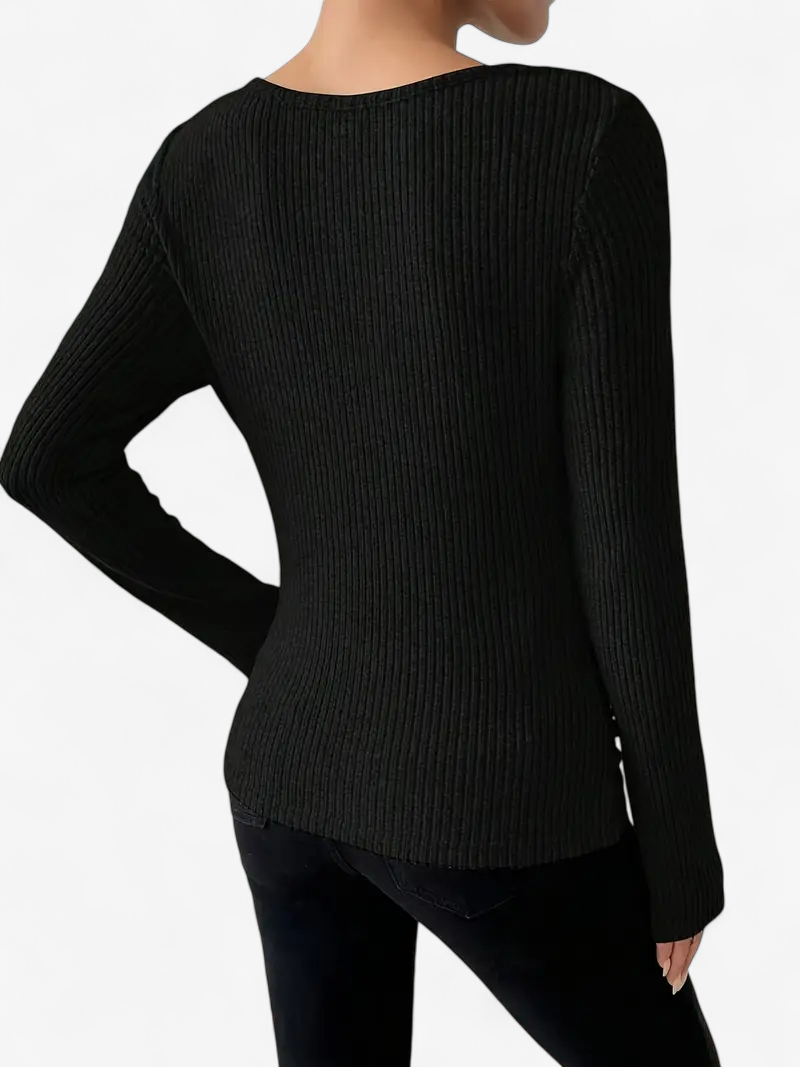 Asymmetrical Ribbed Top