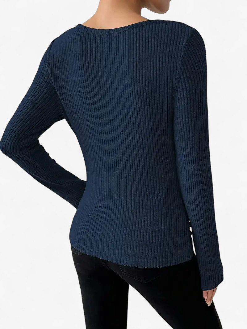 Asymmetrical Ribbed Top