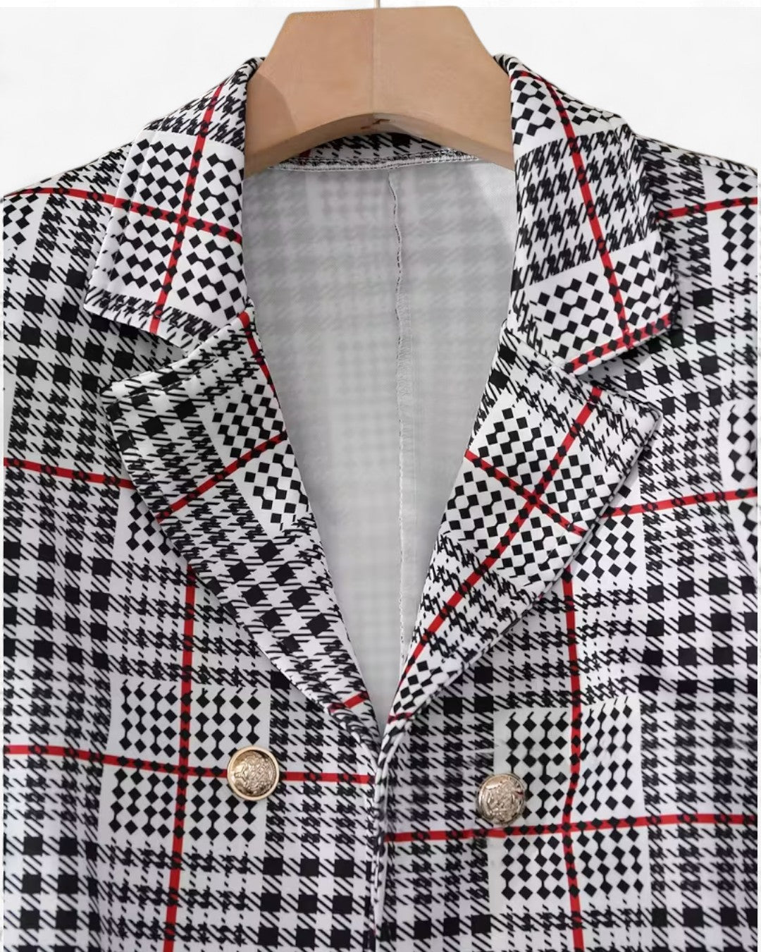 Elegant Buttoned Skirt Set