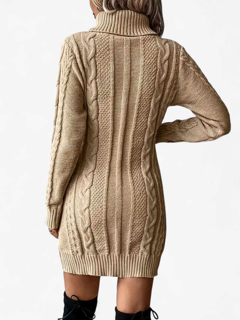 Cable Knit Sweater Dress