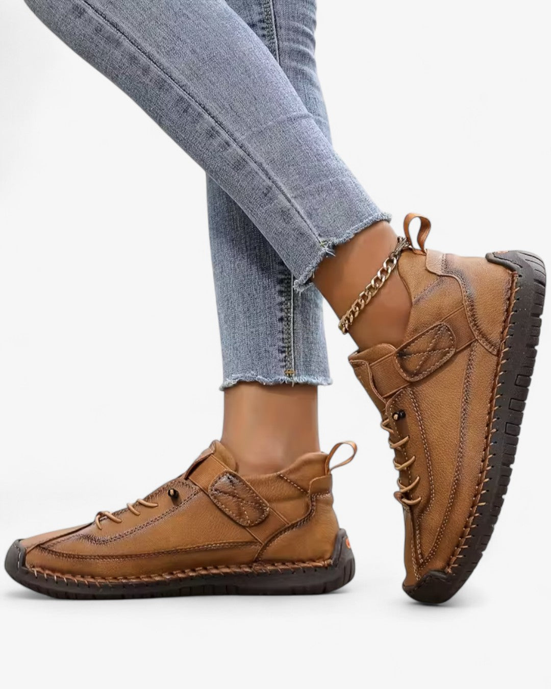 Vintage British-Style Slip-On Work Shoes