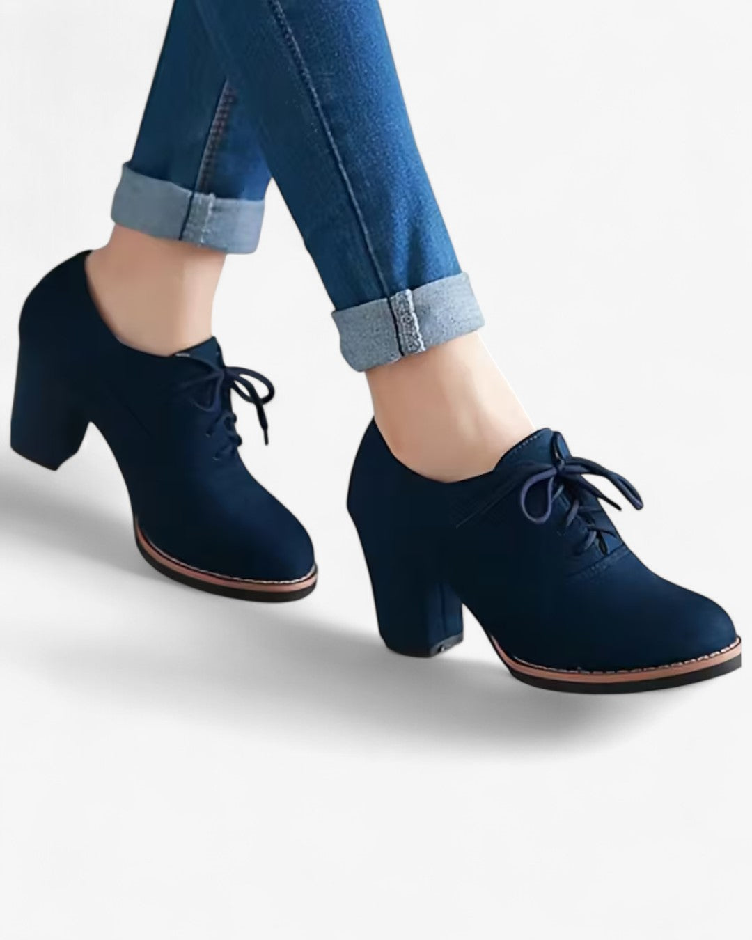 Retro British Matte Lace-Up Shoes