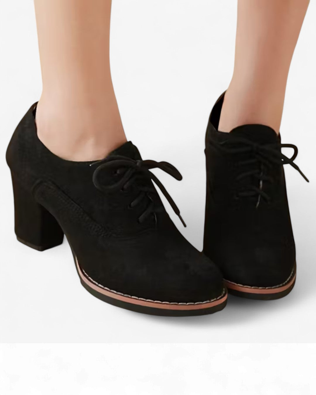 Retro British Matte Lace-Up Shoes