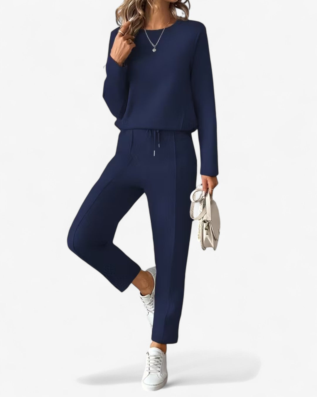 Drawstring Two-Piece Lounge Set