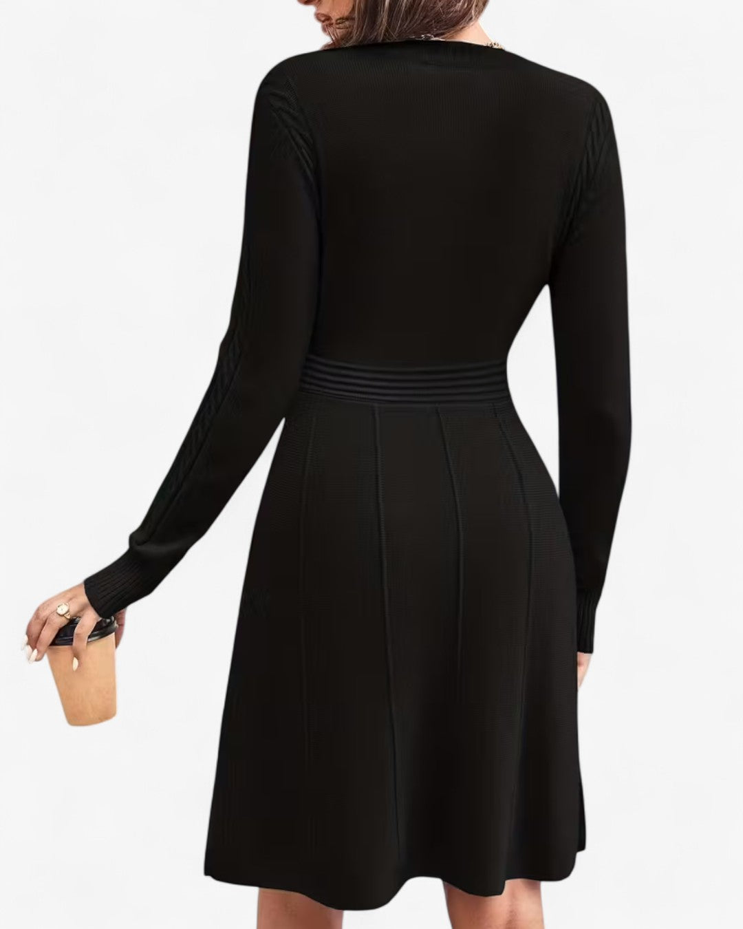 Knitted A-Line Midi Dress