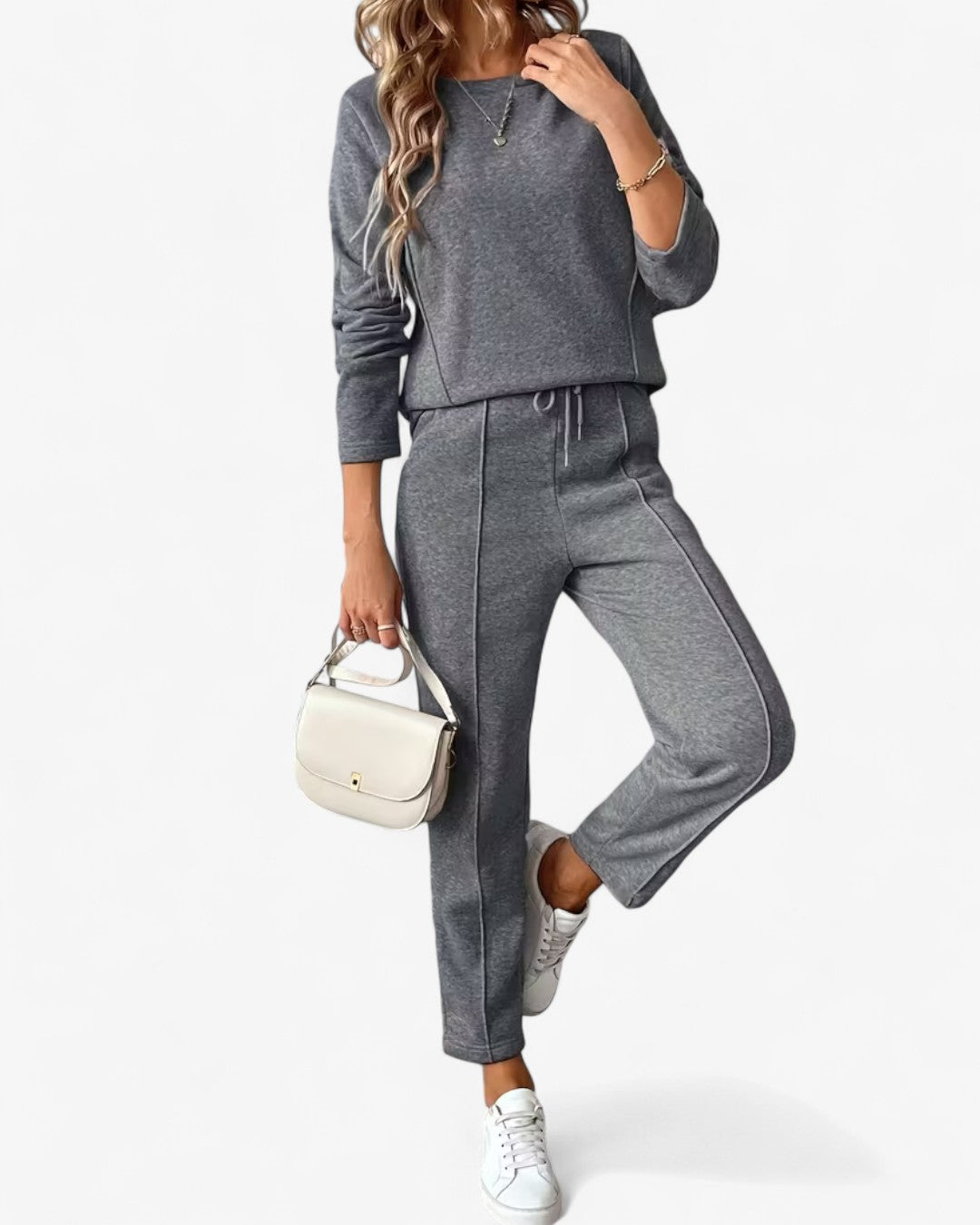 Drawstring Two-Piece Lounge Set