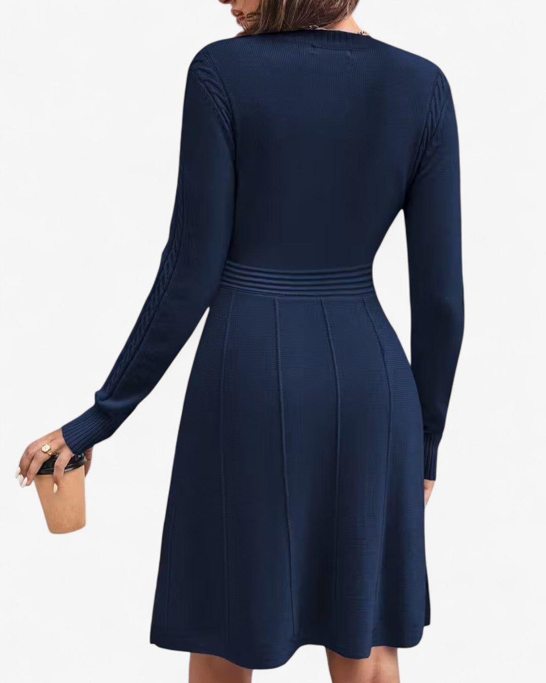 Knitted A-Line Midi Dress