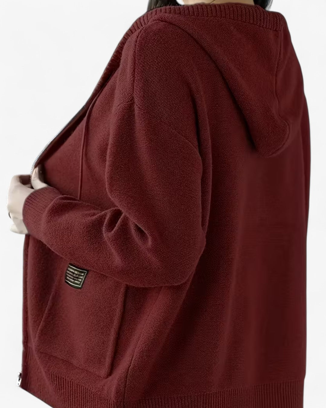 Soft Hooded Zip-Up Cardigan