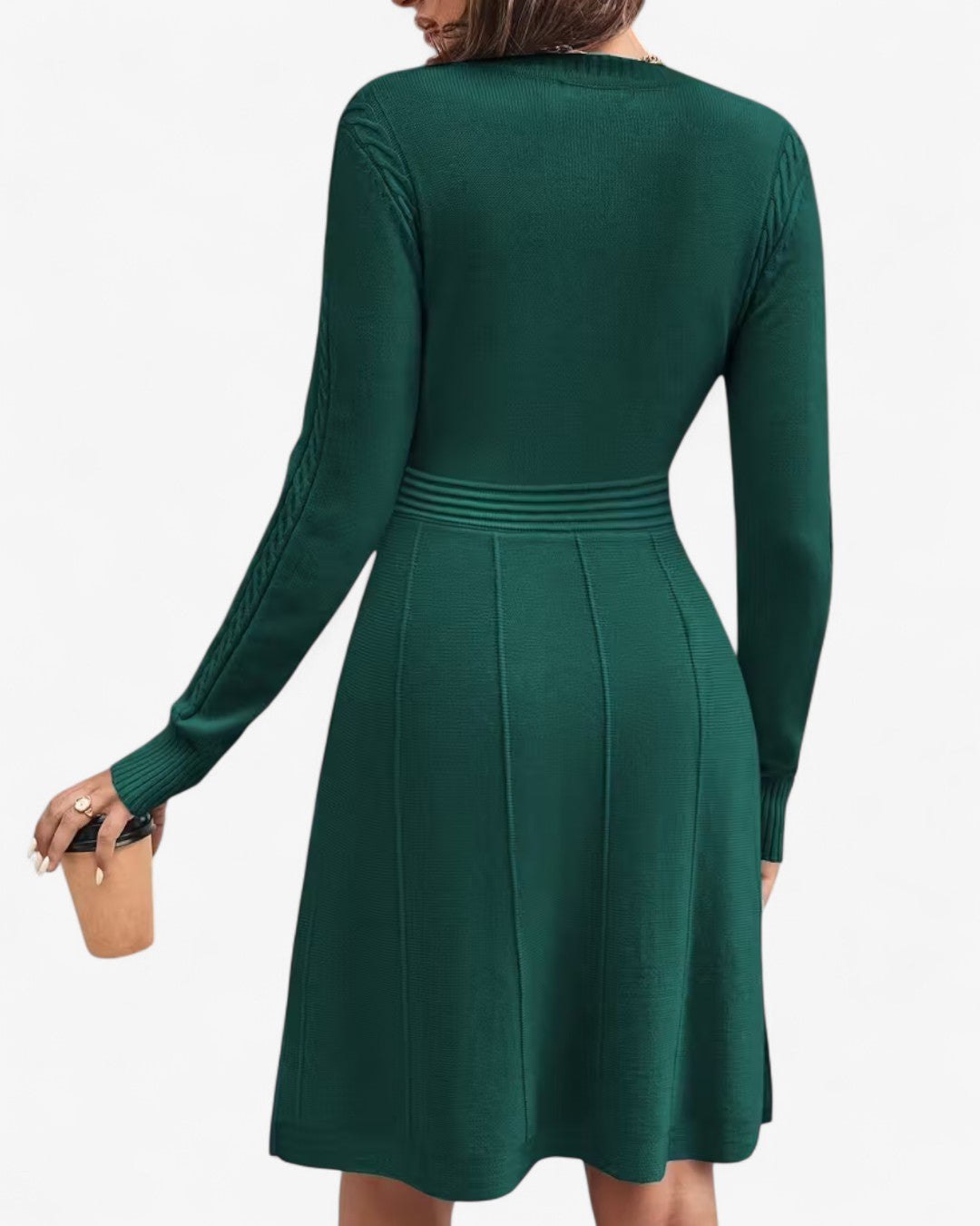 Knitted A-Line Midi Dress