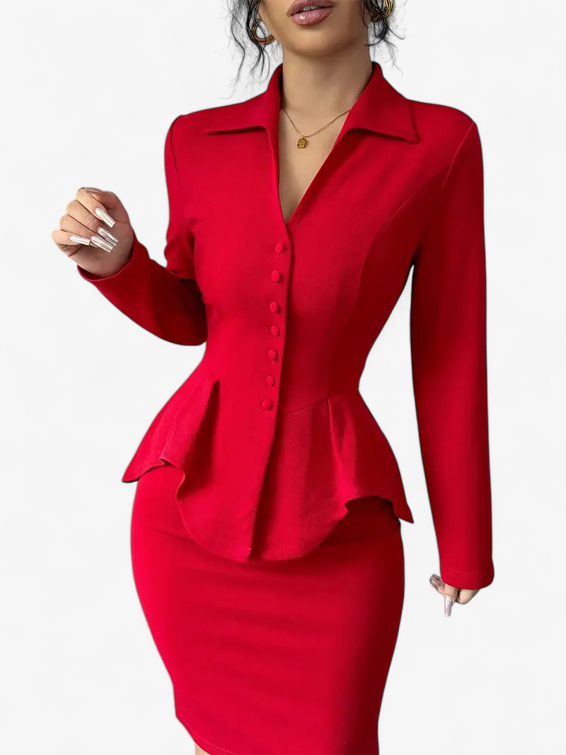 Draped Two-Piece Set