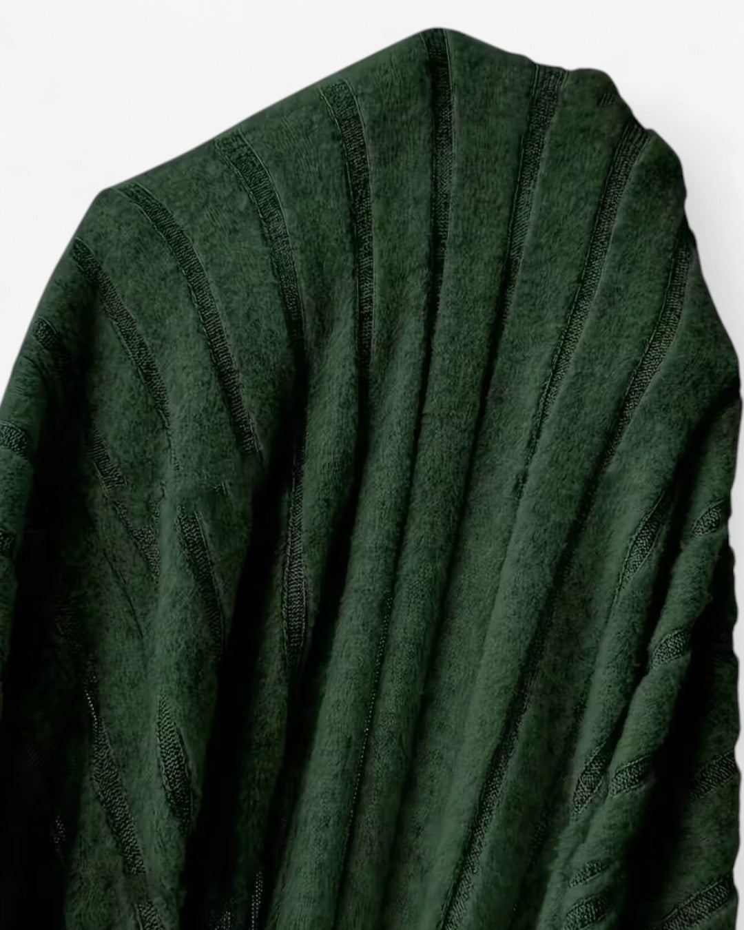 V-Neck Long-Sleeve A-Line Maxi Dress