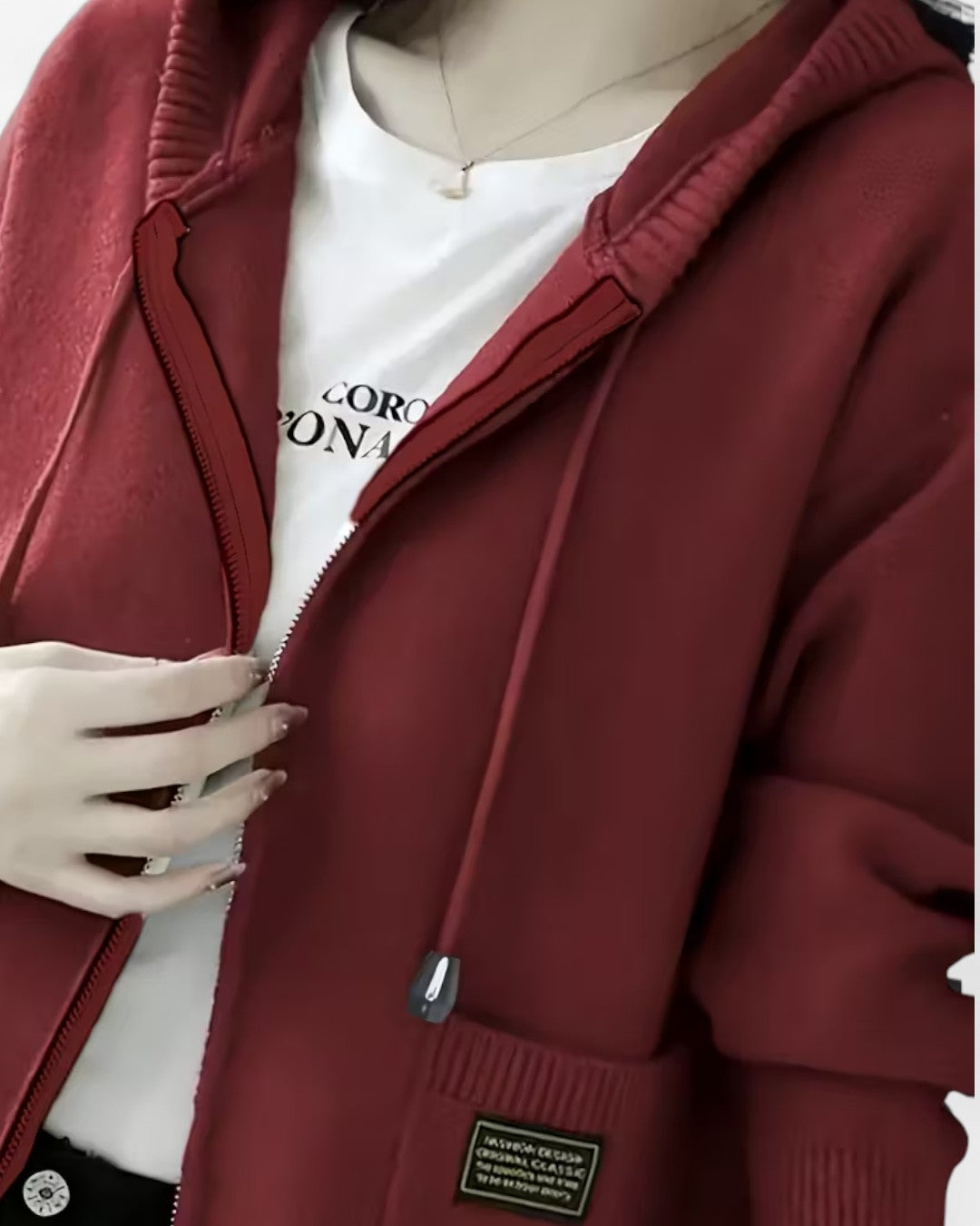 Soft Hooded Zip-Up Cardigan