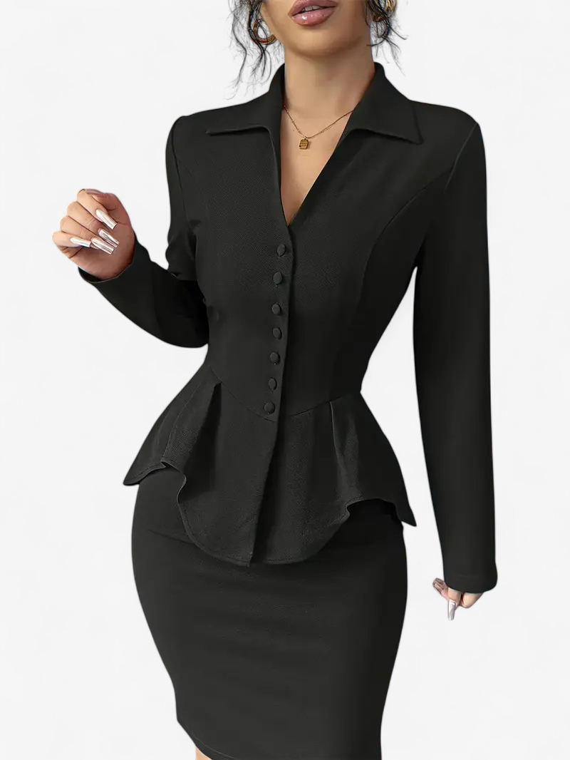 Draped Two-Piece Set