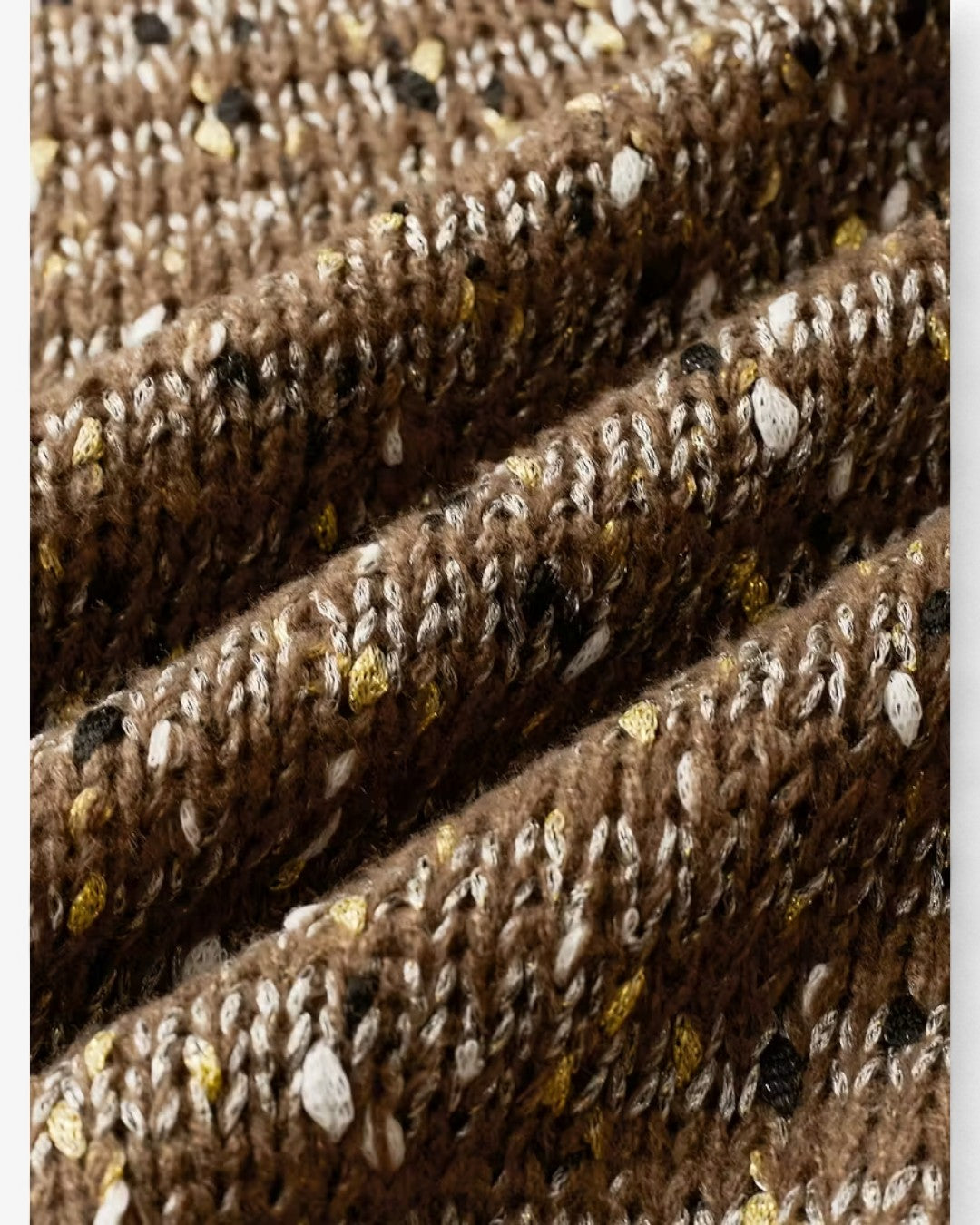 Dot Pattern Drop-Shoulder Sweater