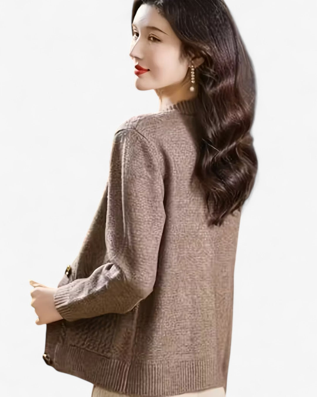 Elegant Button-Front Knit Cardigan