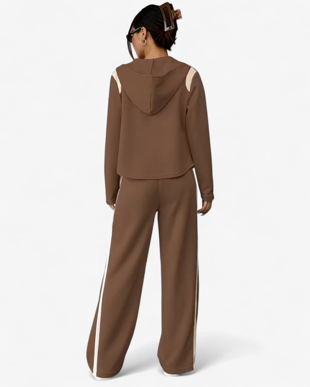 Color-Block Zip Lounge Set