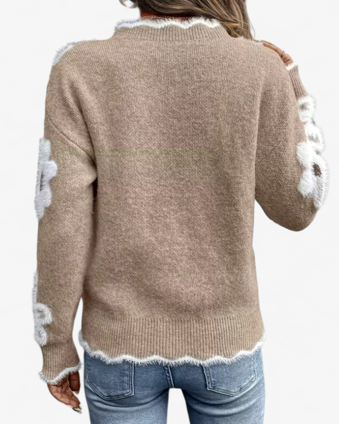 Rose Daisy Jacquard Sweater