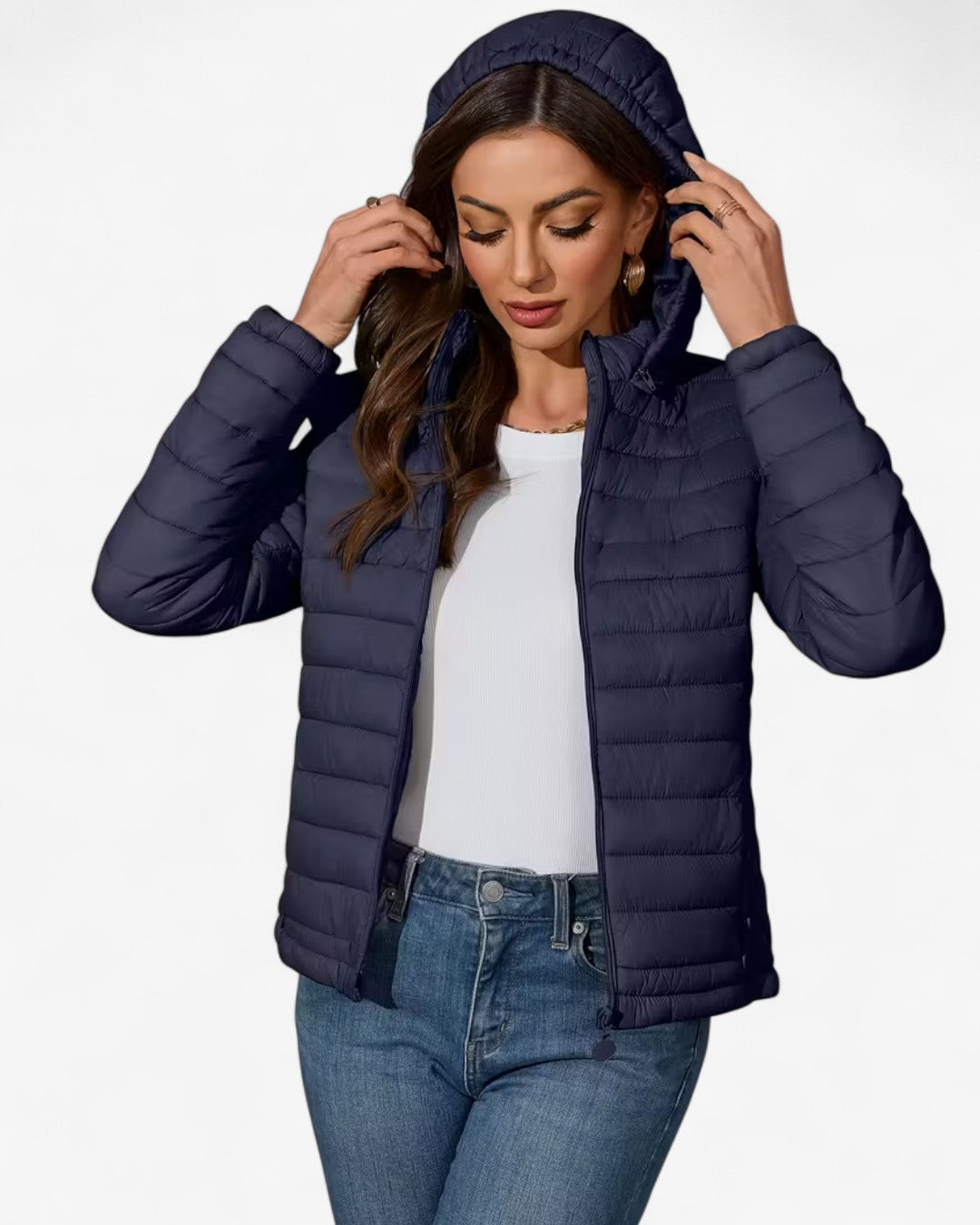 Lightweight Hooded Jacket with Pockets