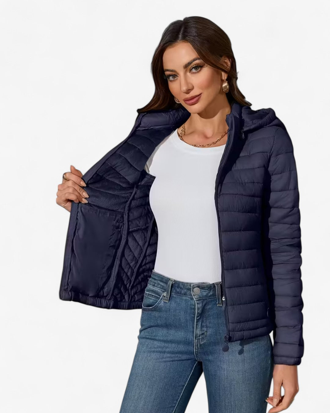 Lightweight Hooded Jacket with Pockets