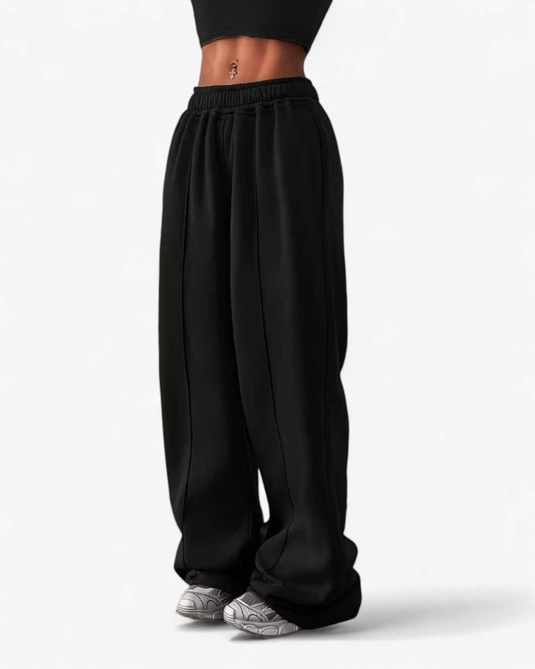 Elegant Wide-Leg Trousers with Pockets