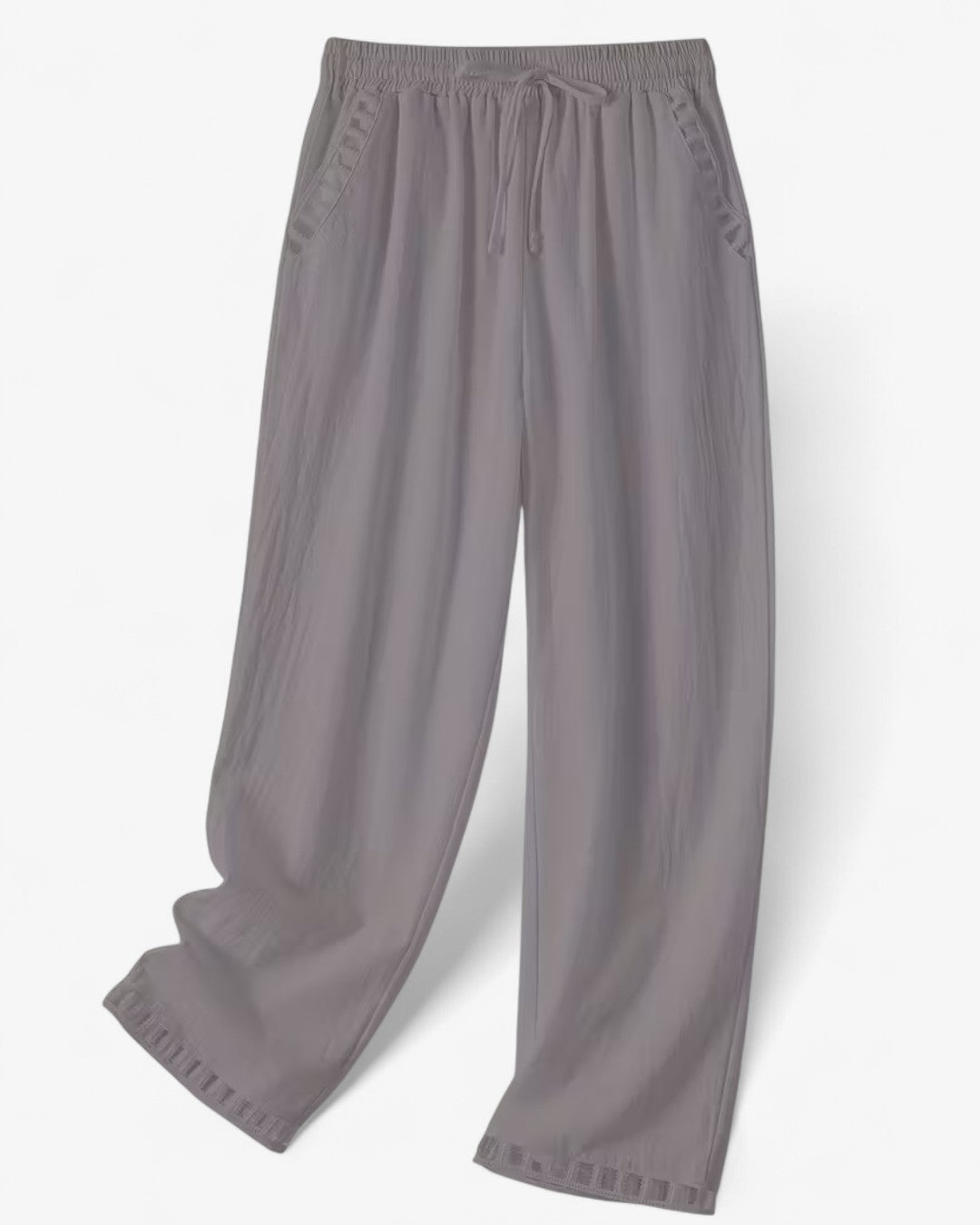 Elegant Drawstring Ankle Pants