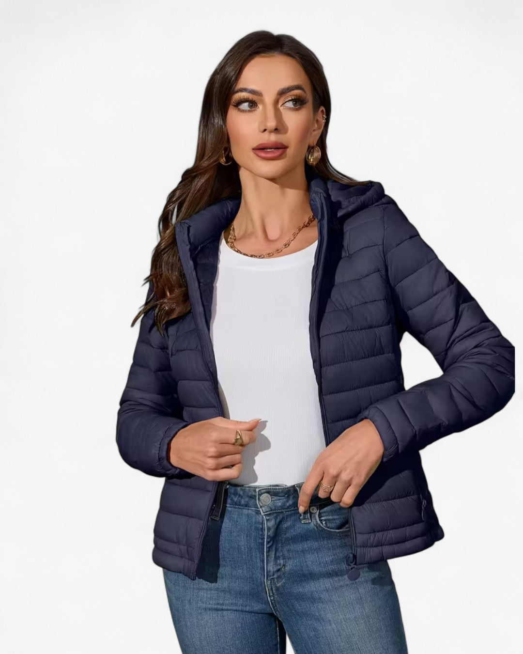 Lightweight Hooded Jacket with Pockets