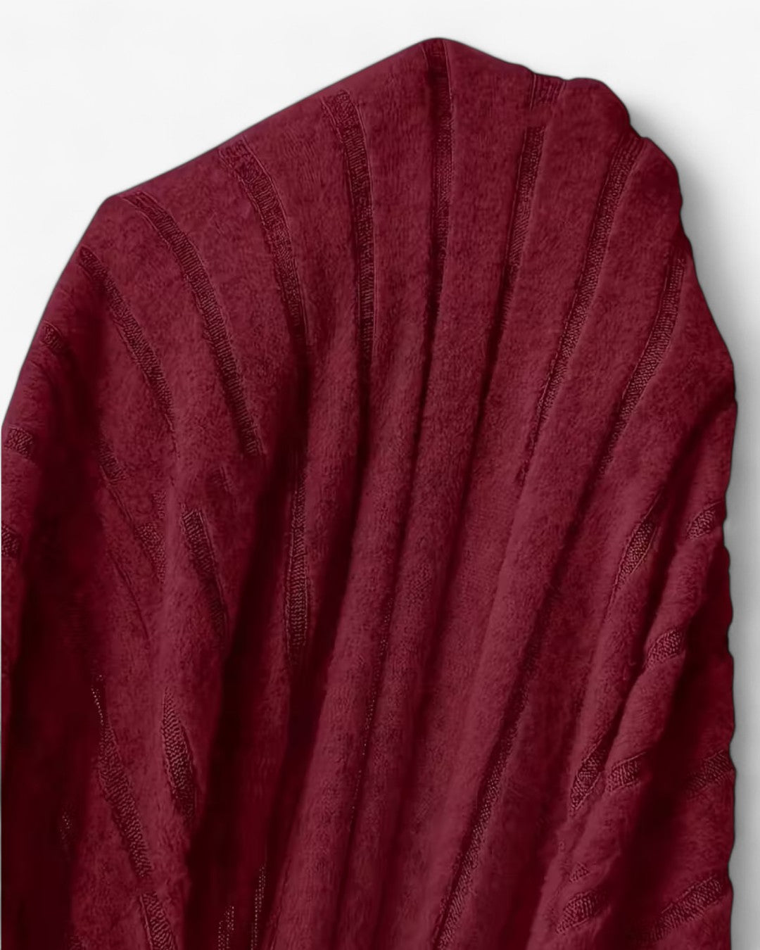 V-Neck Long-Sleeve A-Line Maxi Dress