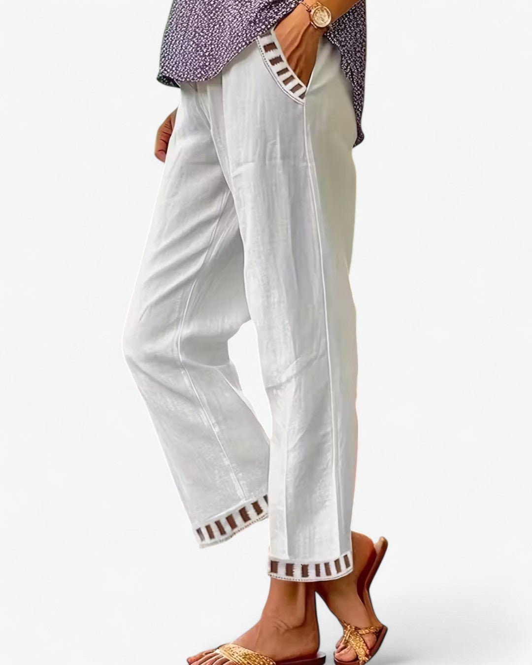 Elegant Drawstring Ankle Pants