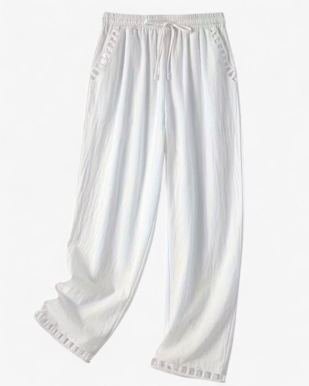 Elegant Drawstring Ankle Pants