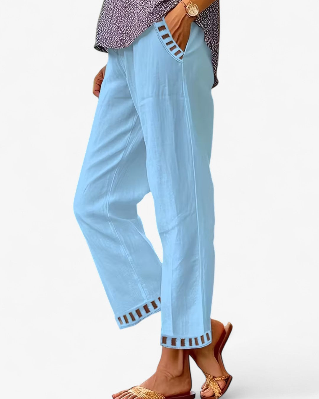 Elegant Drawstring Ankle Pants