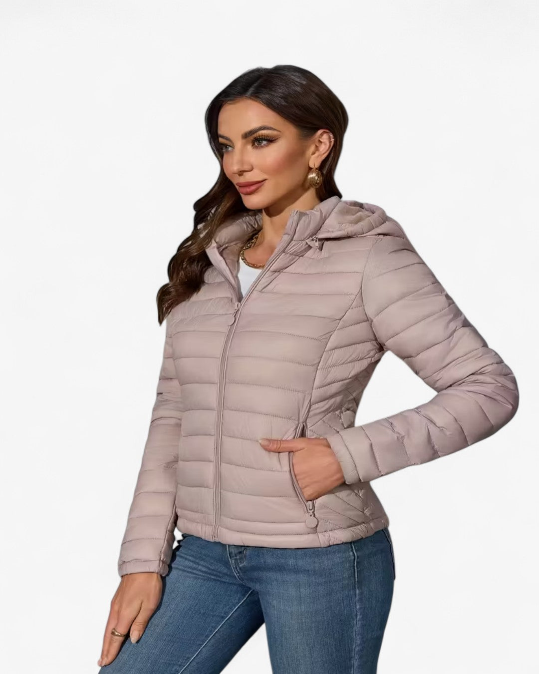 Lightweight Hooded Jacket with Pockets