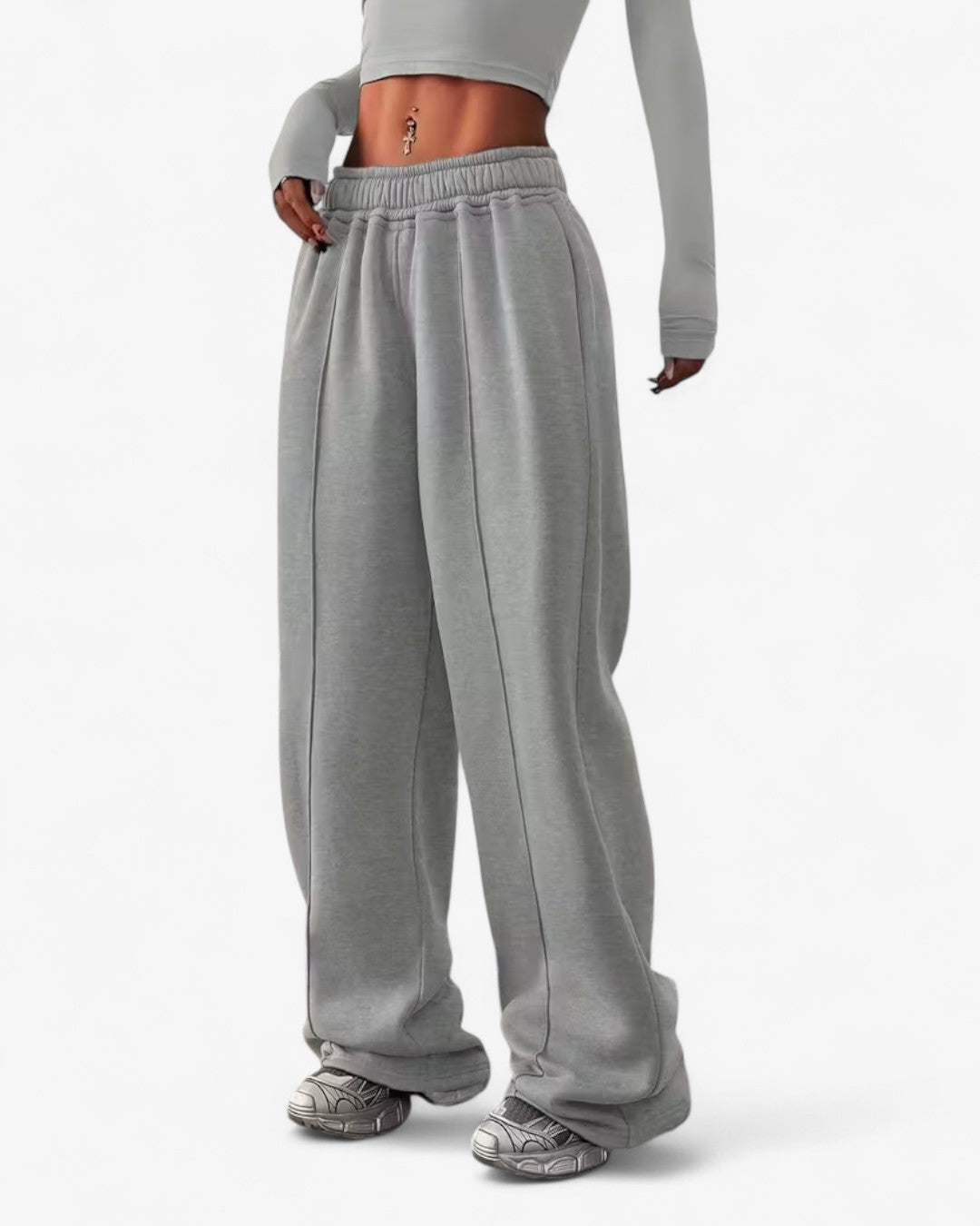 Elegant Wide-Leg Trousers with Pockets