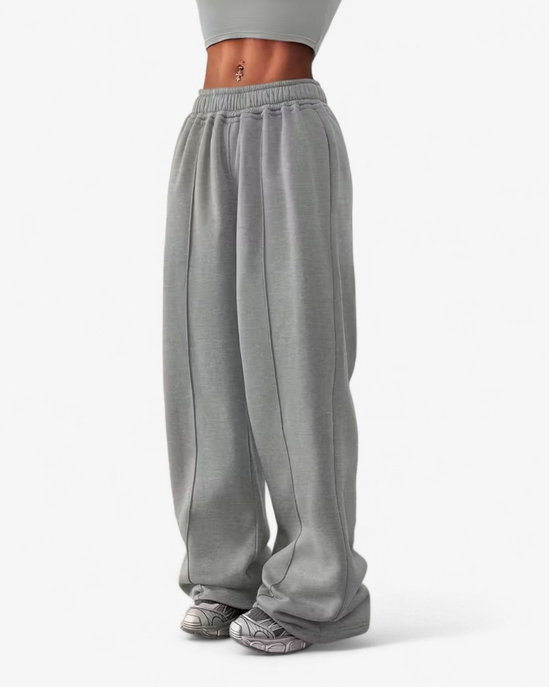 Elegant Wide-Leg Trousers with Pockets