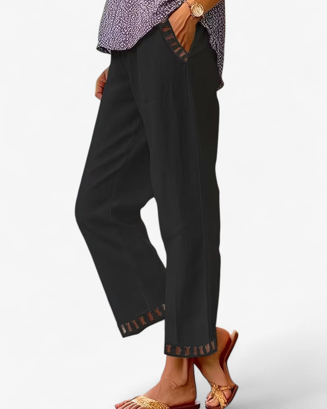 Elegant Drawstring Ankle Pants