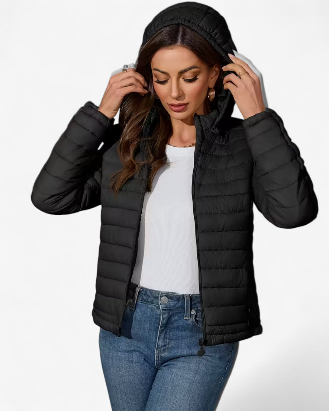 Lightweight Hooded Jacket with Pockets