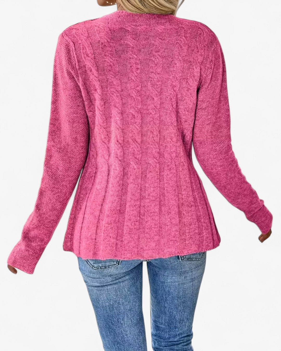 Elegant Long-Sleeve Open Cardigan