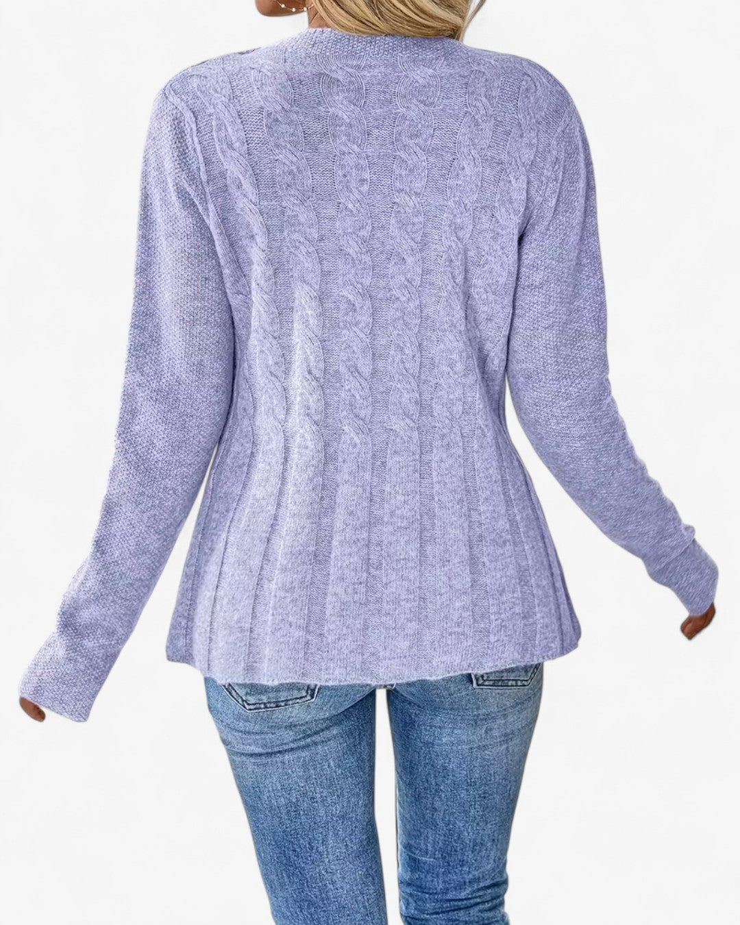 Elegant Long-Sleeve Open Cardigan