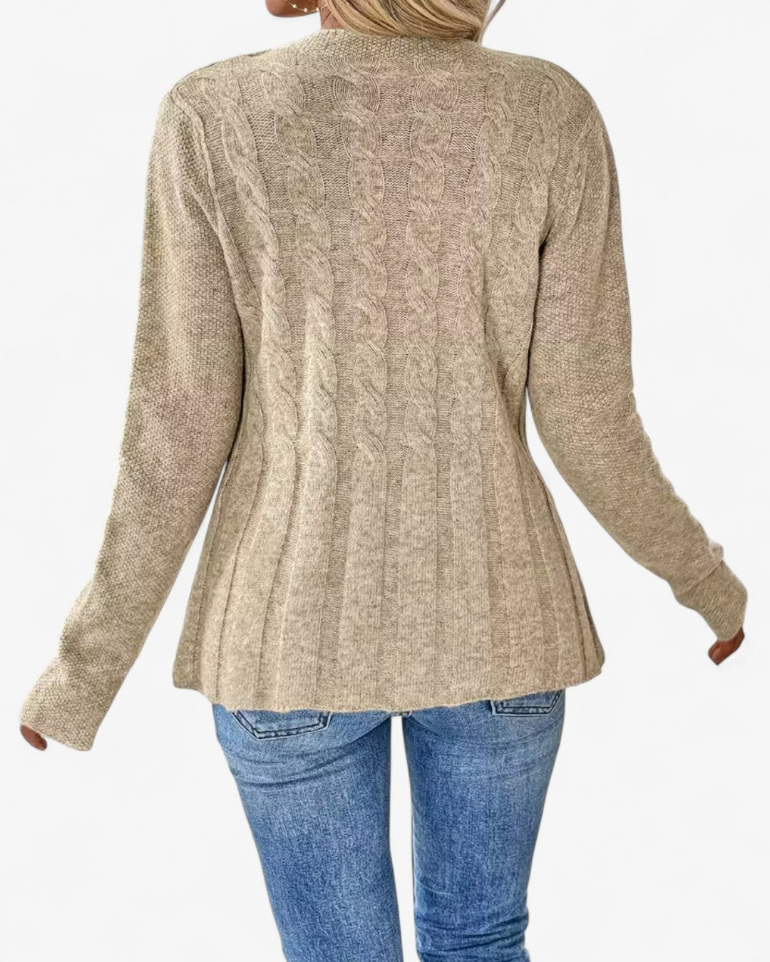 Elegant Long-Sleeve Open Cardigan