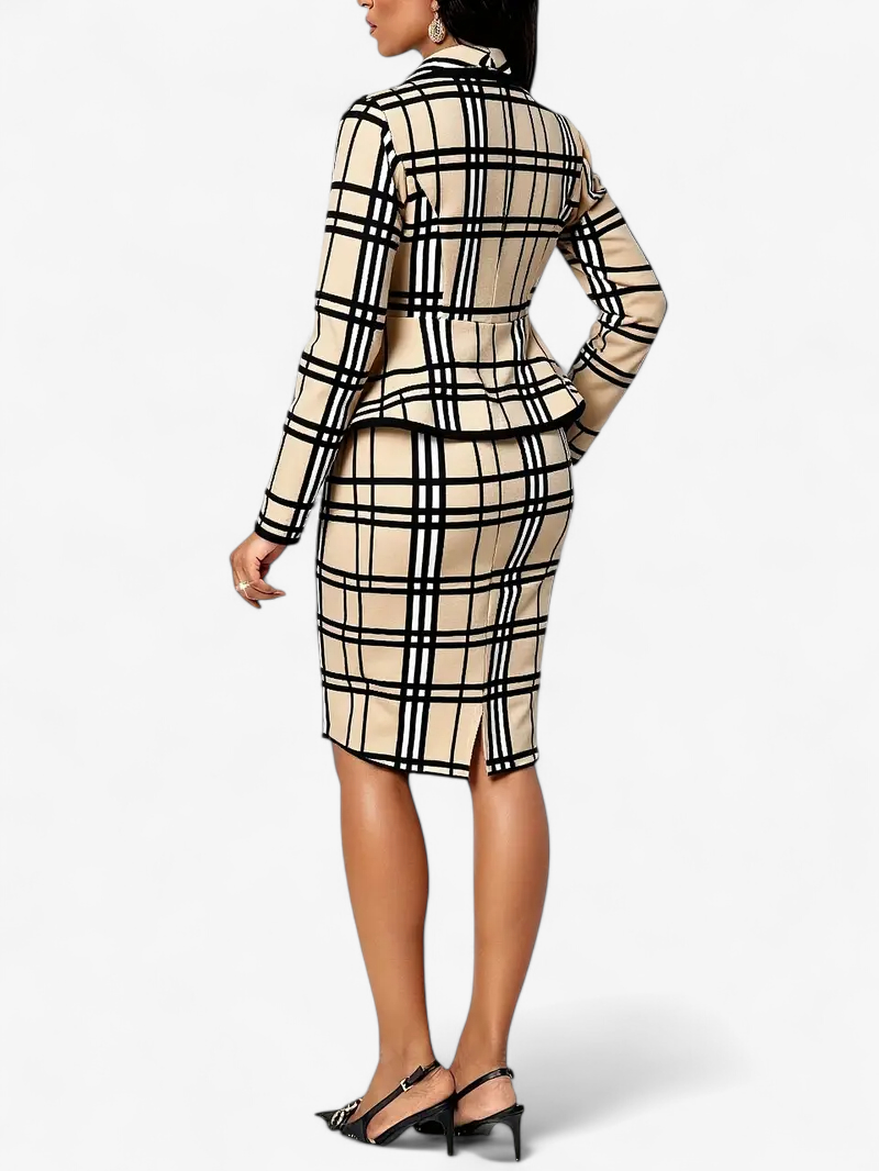 Printed Skirt Suit Set