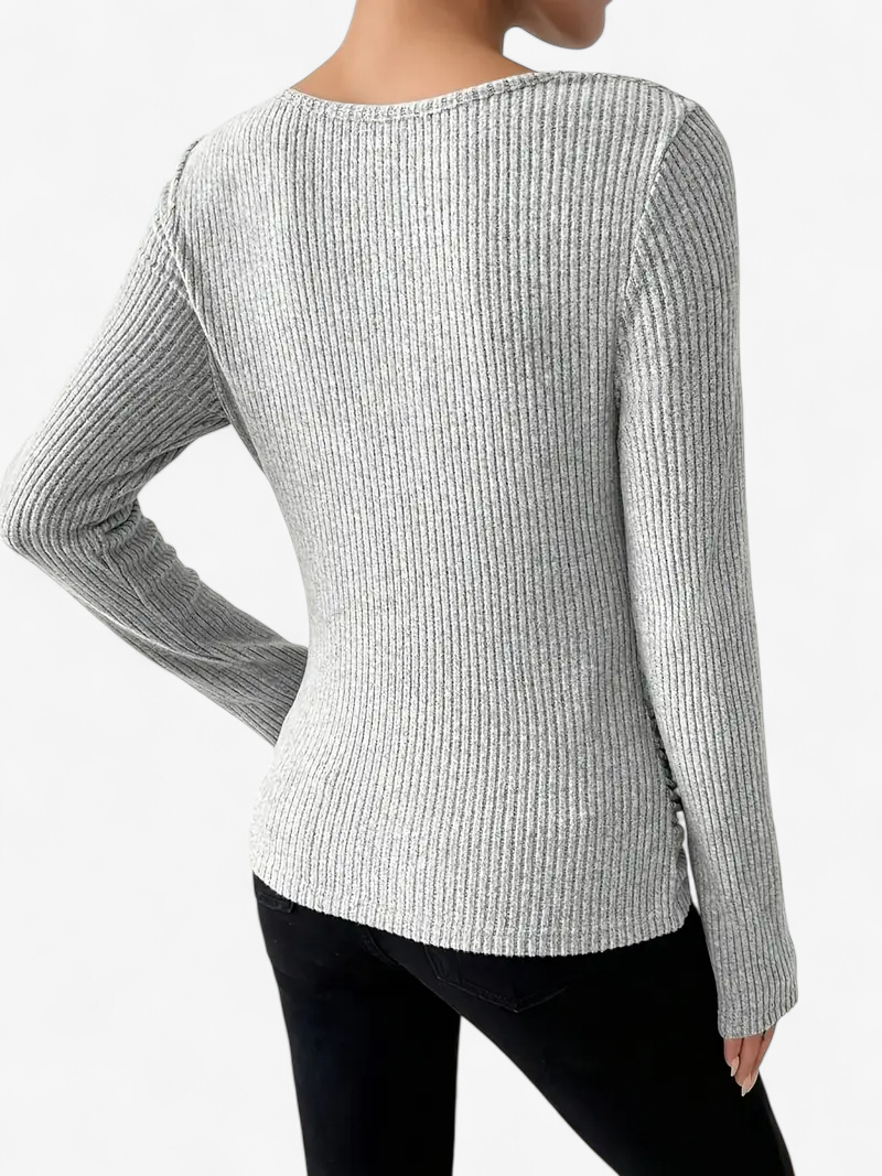Asymmetrical Ribbed Top